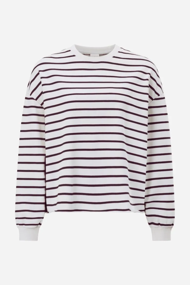 Gestreiftes Oversize-Sweatshirt