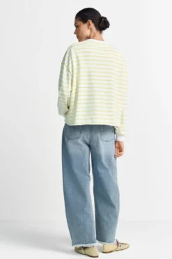 Gestreiftes Oversize-Sweatshirt