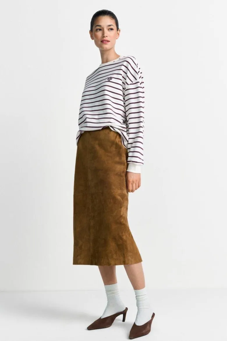 Gestreiftes Oversize-Sweatshirt