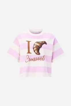 Gestreiftes T-Shirt aus Baumwolle