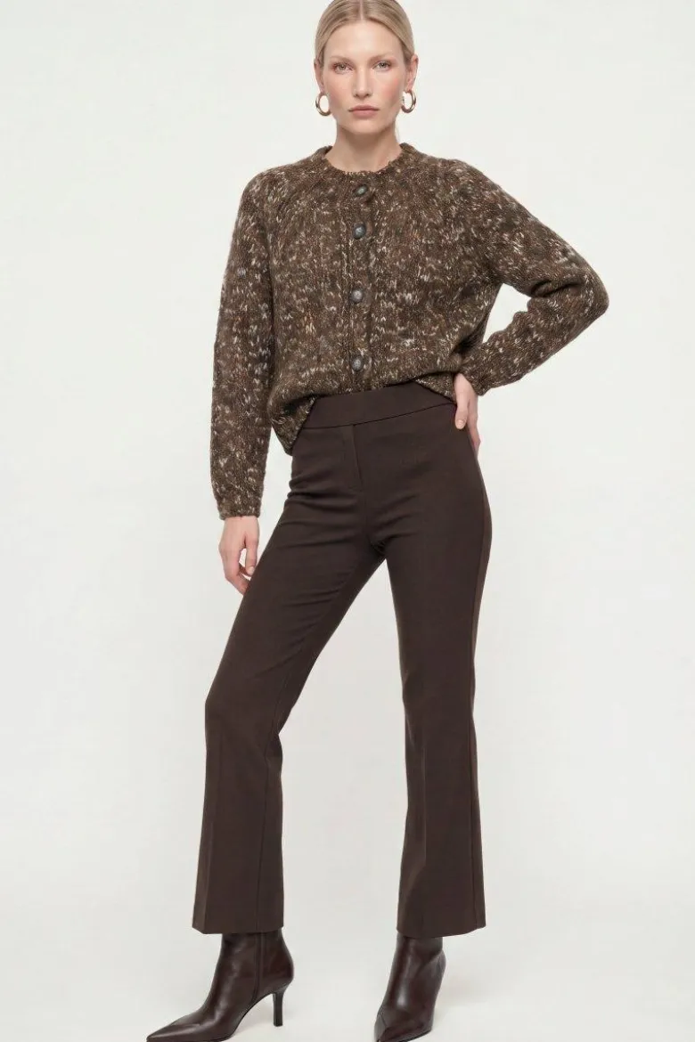 Grob gestrickter Woll-Mix-Cardigan