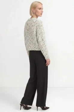 Grobstrick-Pullover aus Wolle-Mix