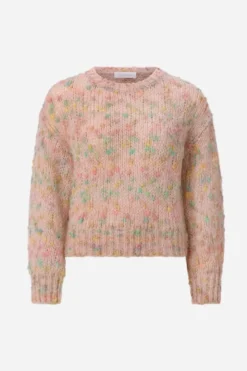 Grobstrickpullover mit Effektgarn