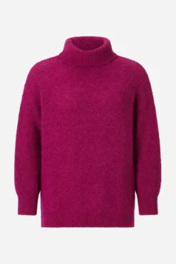 Grobstrick-Rollkragenpullover