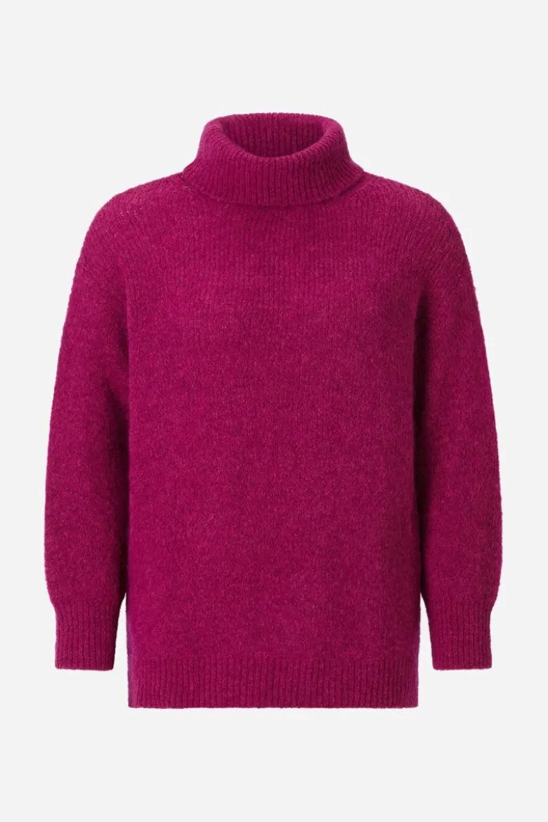 Grobstrick-Rollkragenpullover