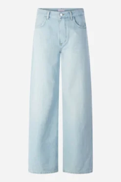 Hellblaue Wide-Leg-Jeans