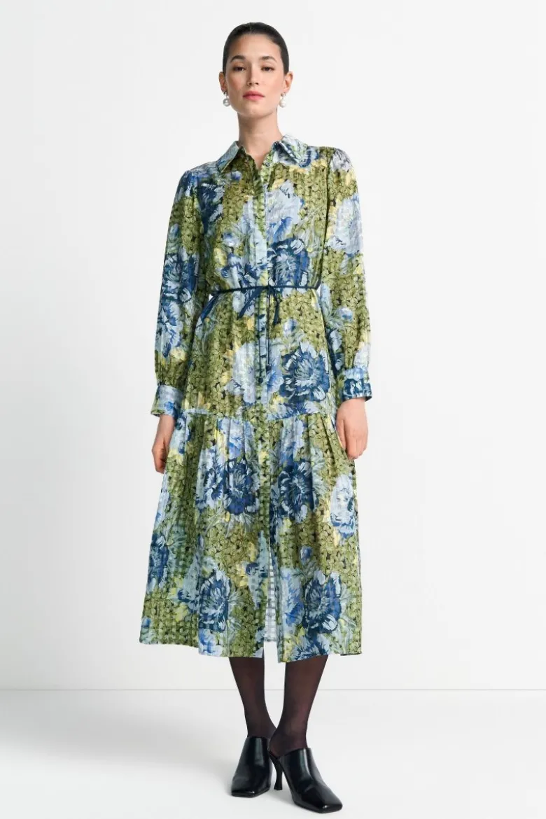 Hemdblusenkleid mit Print