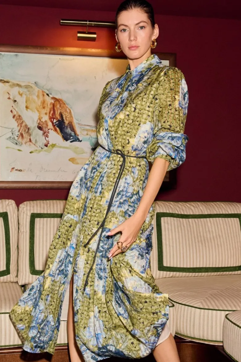 Hemdblusenkleid mit Print