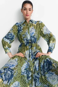 Hemdblusenkleid mit Print