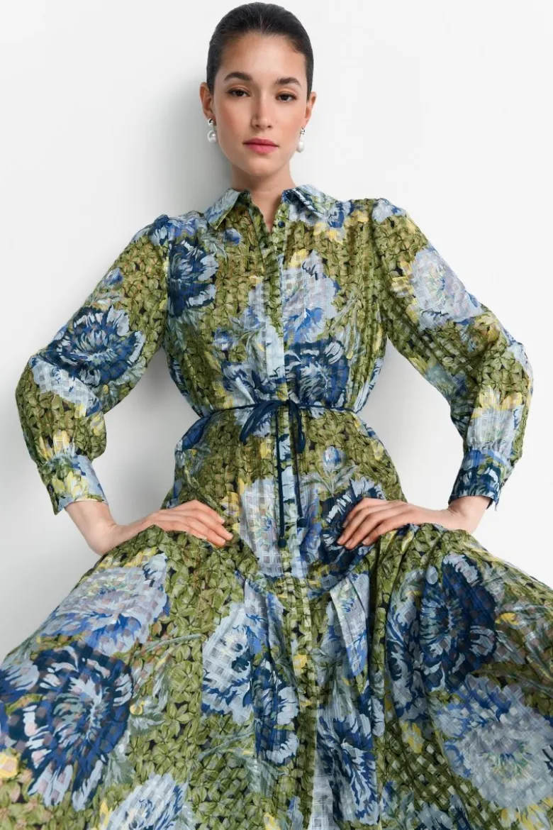 Hemdblusenkleid mit Print