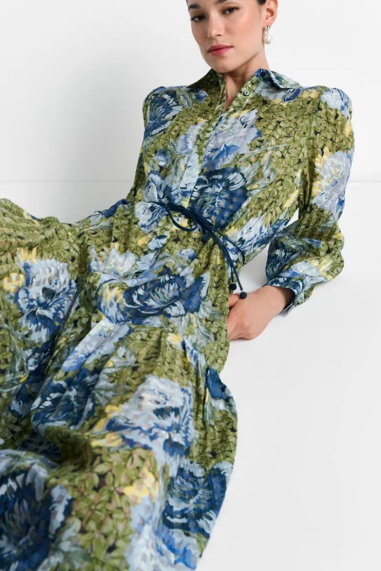 Hemdblusenkleid mit Print