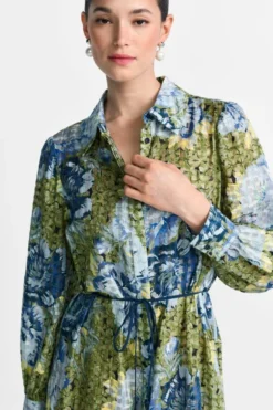 Hemdblusenkleid mit Print