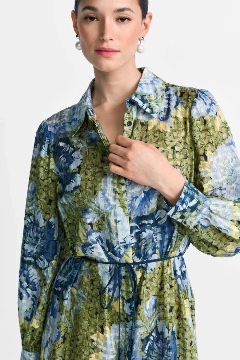 Hemdblusenkleid mit Print