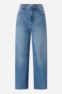 High-Waist Barrel-Leg Jeans