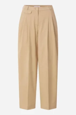 High-Waist-Bundfaltenhose