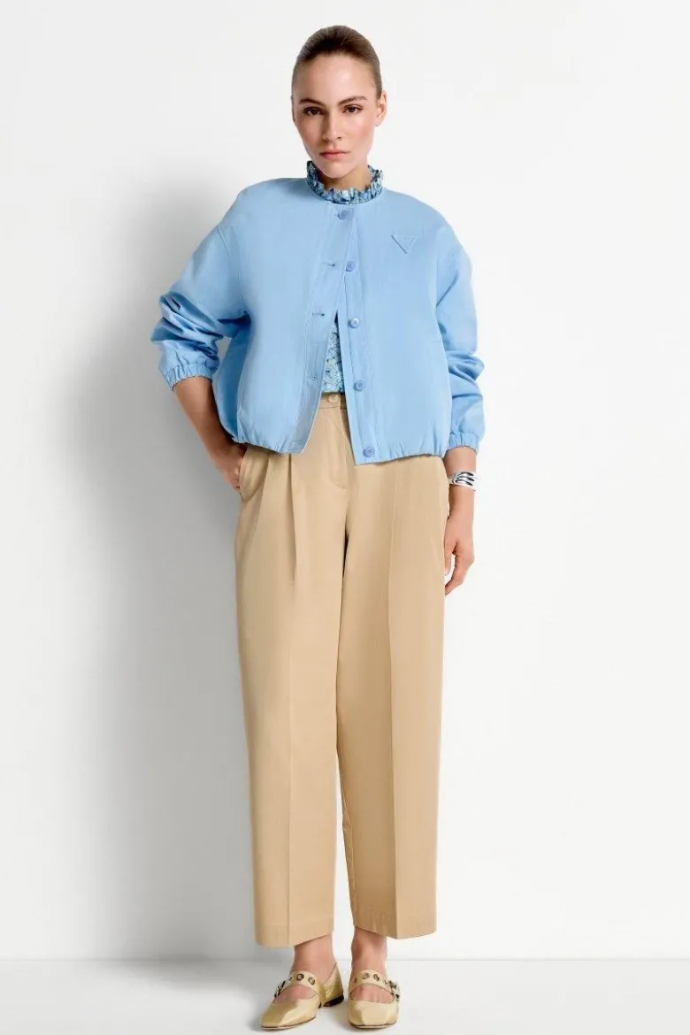 High-Waist-Bundfaltenhose