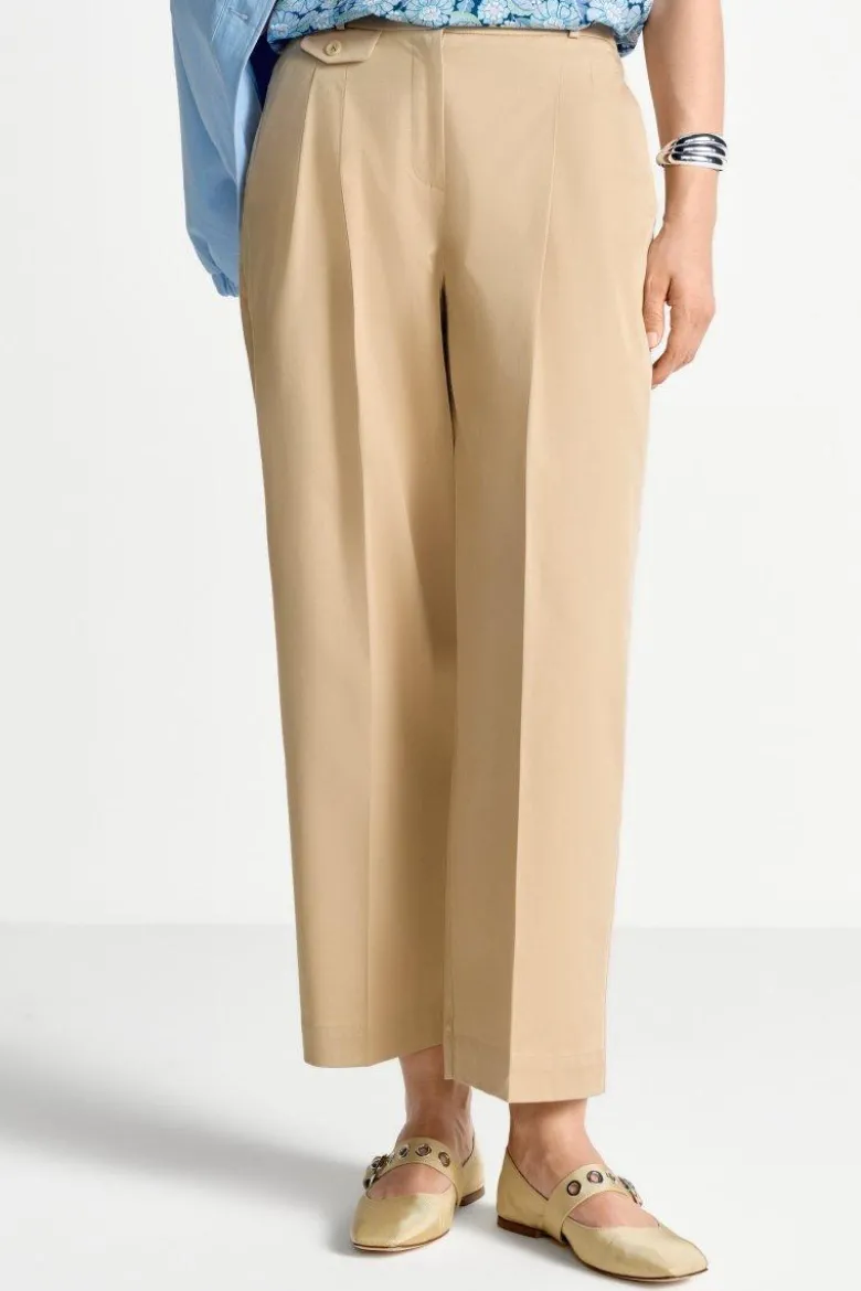 High-Waist-Bundfaltenhose