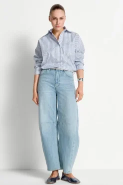 High-Waist Utility Jeans