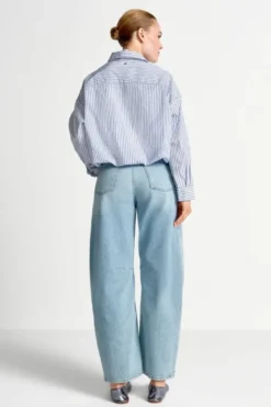 High-Waist Utility Jeans