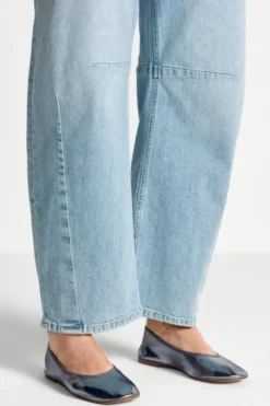 High-Waist Utility Jeans