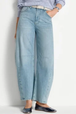 High-Waist Utility Jeans