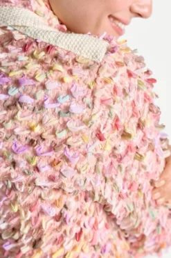 Jacke mit bunten Fransendetails