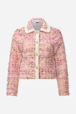 Jacke mit bunten Fransendetails