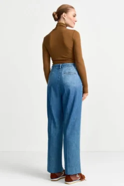 Jeanshose aus Lyocell-Mix