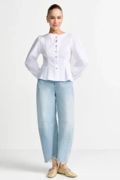 Jeans im Barrel-Fit