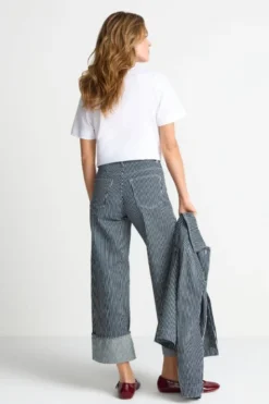 Jeans mit Nadelstreifen