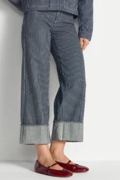 Jeans mit Nadelstreifen