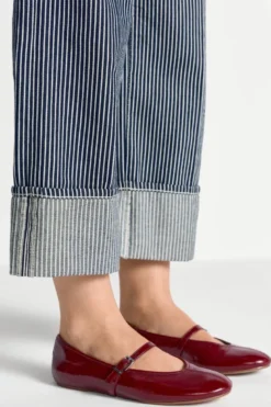Jeans mit Nadelstreifen