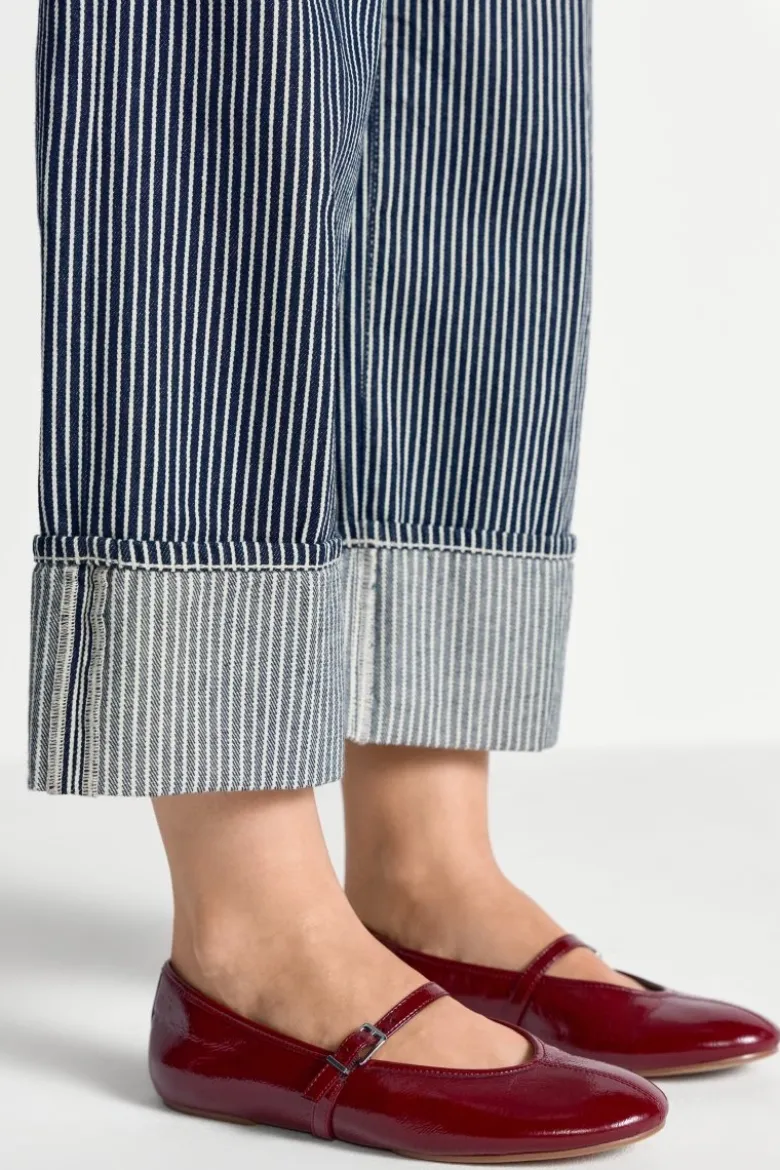 Jeans mit Nadelstreifen