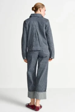 Jeans mit Nadelstreifen