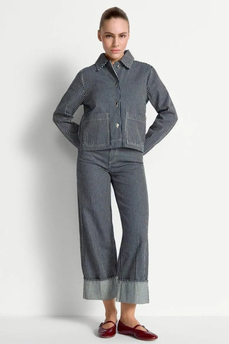 Jeans mit Nadelstreifen