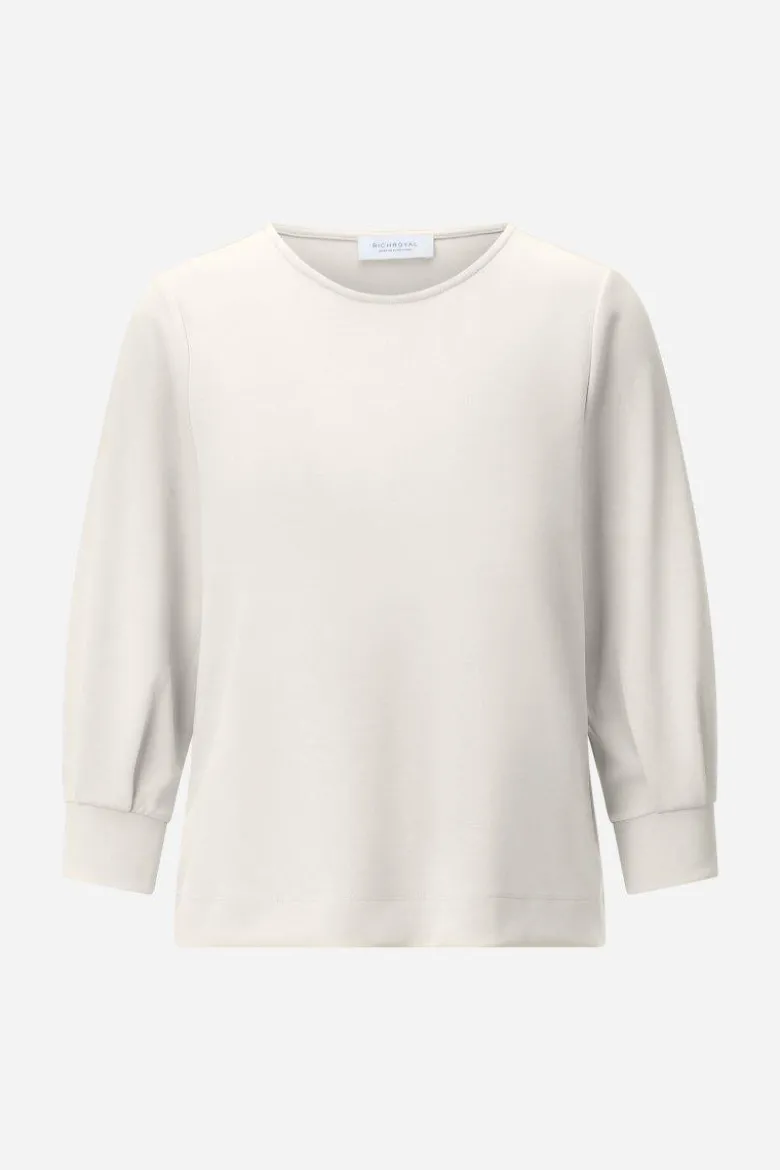 Jersey-Sweatshirt mit Puffärmeln