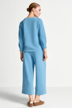 Jersey-Sweatshirt mit Puffärmeln