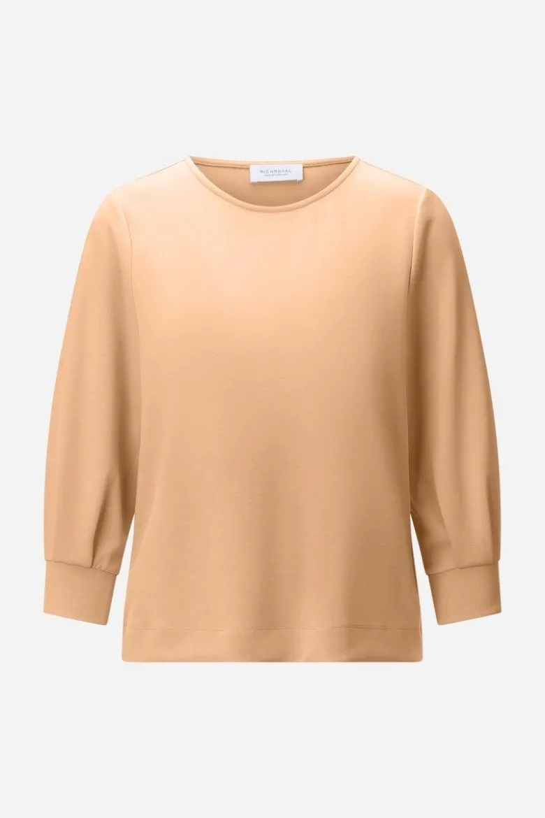 Jersey-Sweatshirt mit Puffärmeln