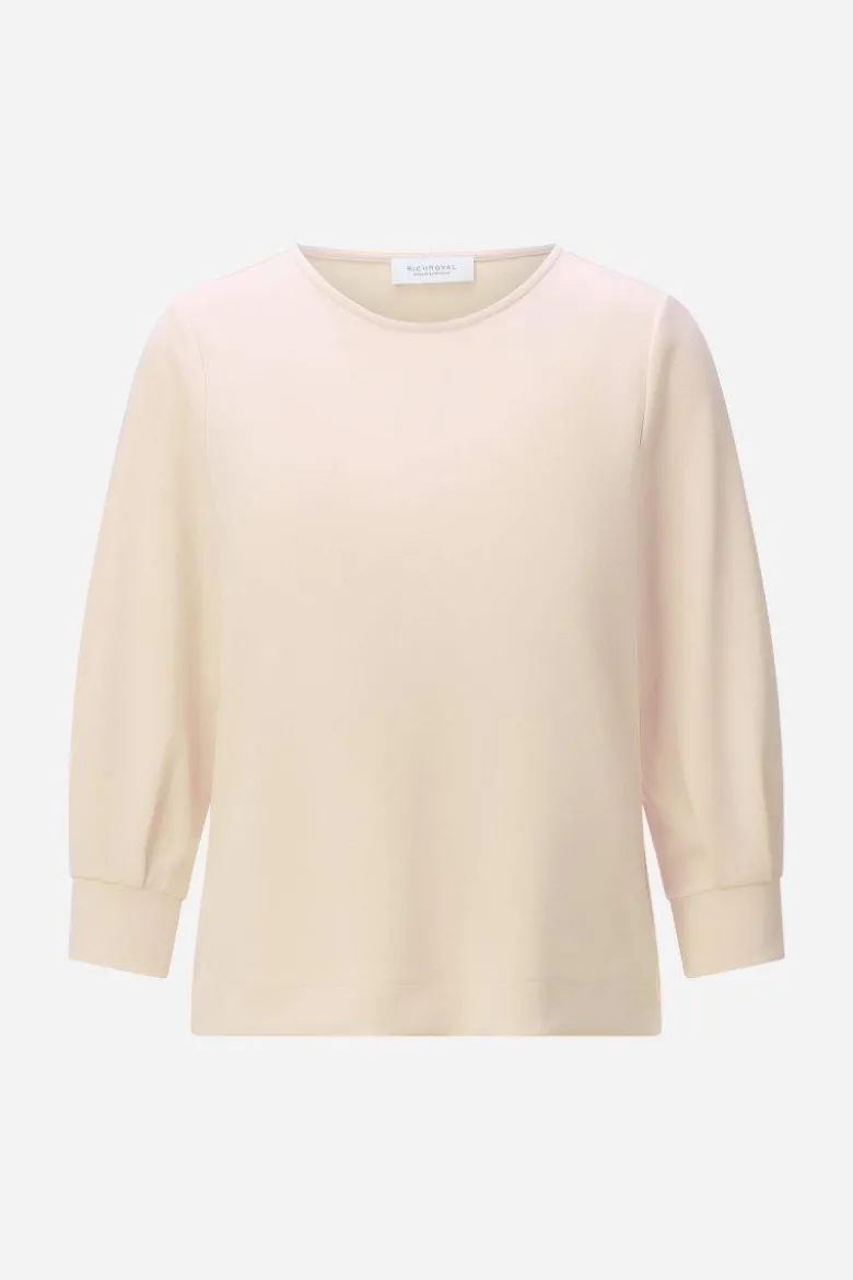 Jersey-Sweatshirt mit Puffärmeln