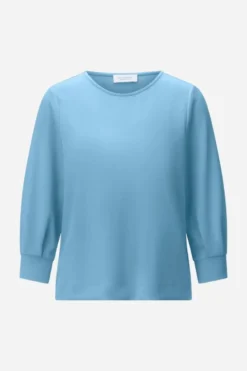 Jersey-Sweatshirt mit Puffärmeln