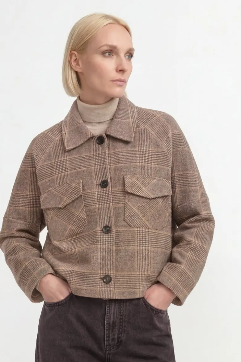 Karierte Hemdjacke