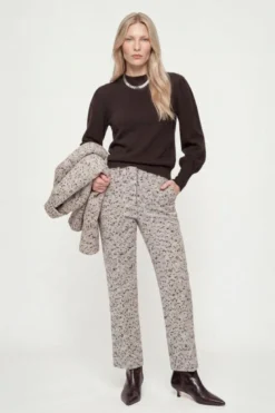 Kaschmirpullover mit Puffärmeln