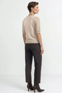 Kaschmirpullover mit Rundhalsausschnitt