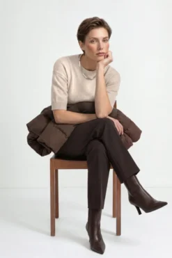 Kaschmirpullover mit Rundhalsausschnitt