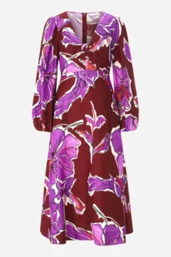 Kleid aus Leinen-Mix