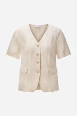 Kurzarm-Blazer aus Leinen