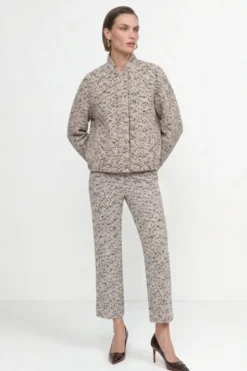 Kurzblouson in Tweed-Optik