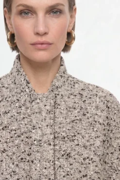 Kurzblouson in Tweed-Optik