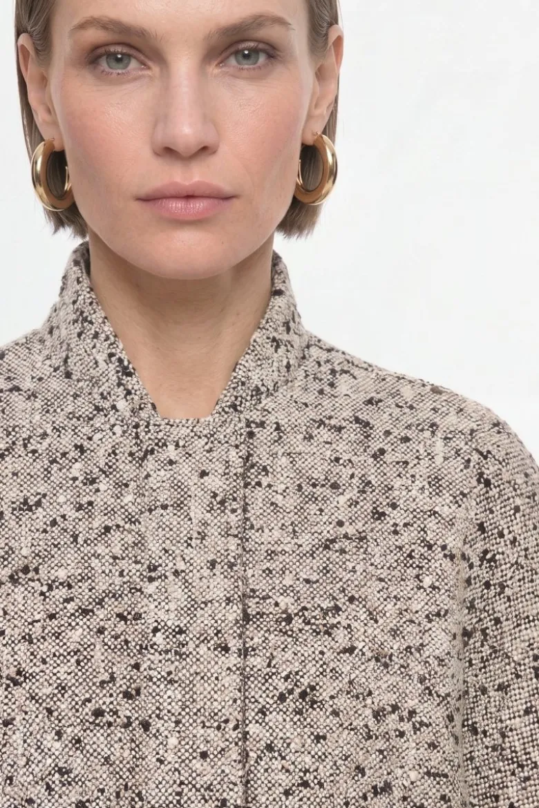 Kurzblouson in Tweed-Optik