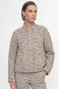 Kurzblouson in Tweed-Optik